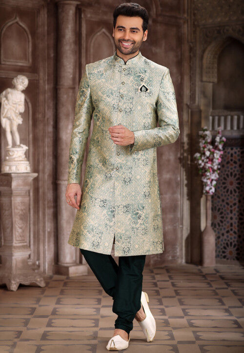 Printed sherwani 2025