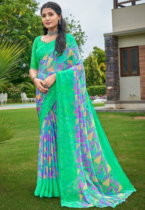 Buy Bollywood Style Multicolor Saree With Blouse Indian Wedding Saree  Chiffon Saree Heavy Saree Cotton Saree Online in India - Etsy