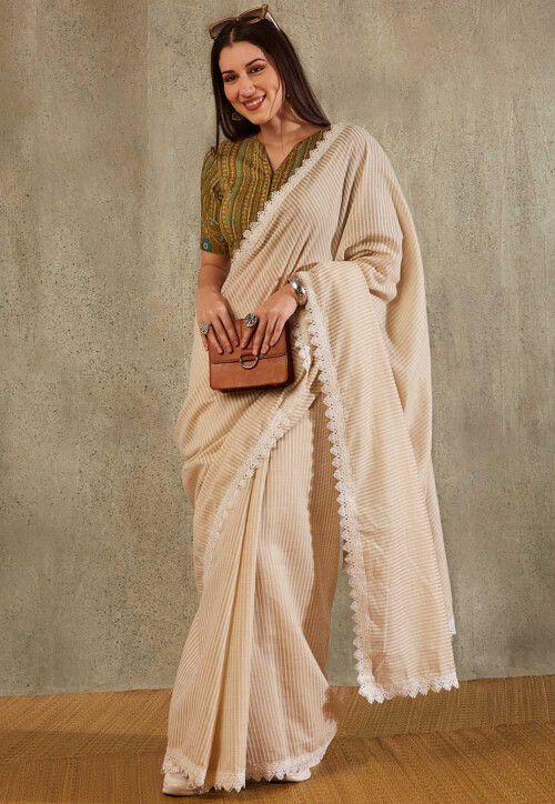 Digital Printed Cotton Blouse in Mustard