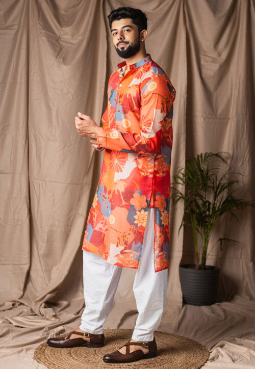 Monochrome Oasis Printed Maxi Kurta main image 0