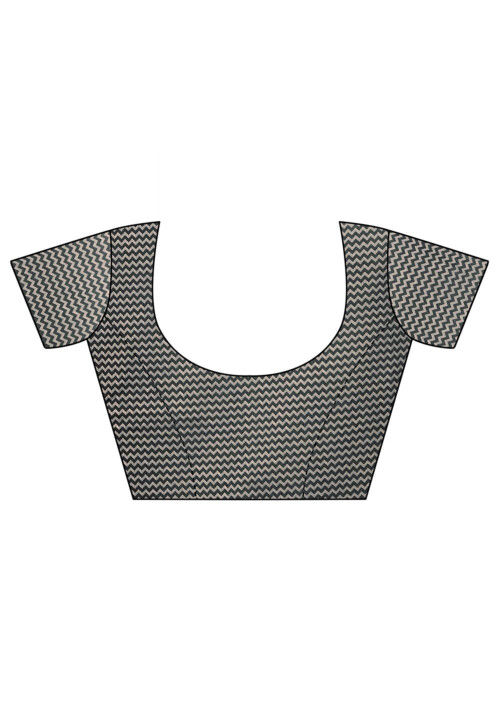 Digital Printed Cotton Slub Saree in Maroon