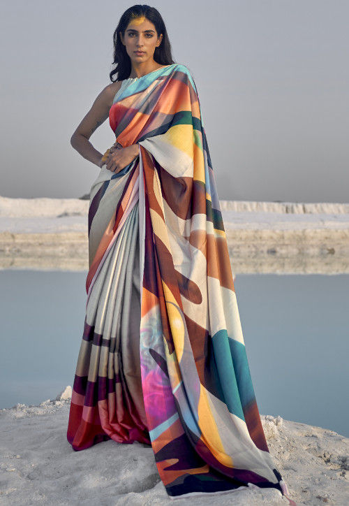 Bridal Collection Pure Rich Zari Work Turquiose Silk Crepe Saree –  SHANGRILA DESIGNER