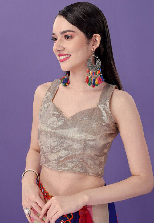 Digital Printed Georgette Saree in Multicolor