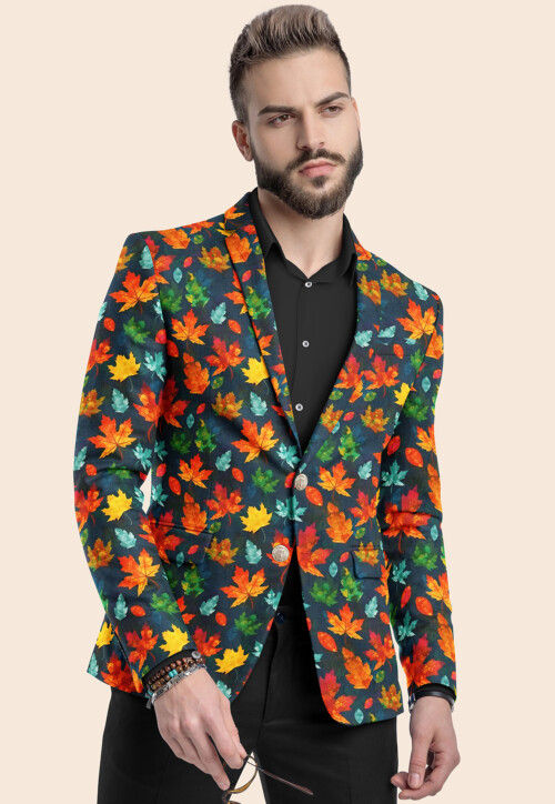 Blue satin blazer on sale