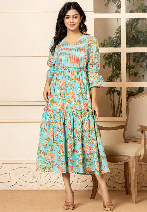 Digital print dress outlet