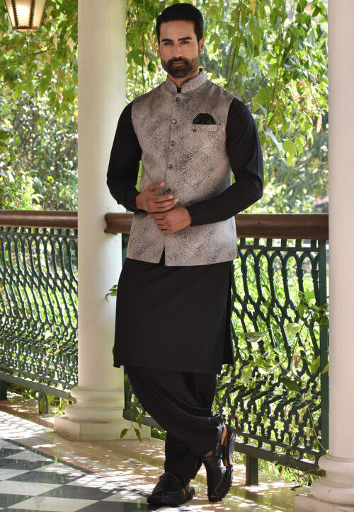 Black - Pathani Suits - Indian Wear for Men - Buy Latest Designer Men wear  Clothing Online - Utsav Fashion