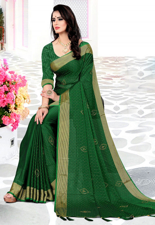 Beautiful Celebrity Inspired 3D Chiffon saree for Women's and Girls with  