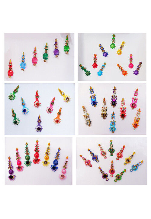 Embellished Assorted Fancy Shape Bindi Set