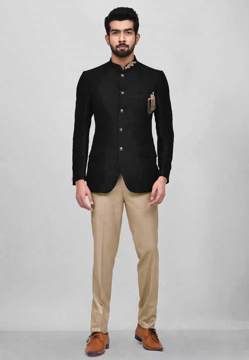 Share 170+ jodhpuri suit black
