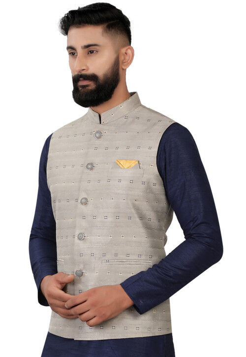 Grey Nehru Jacket – Boutique Nepal