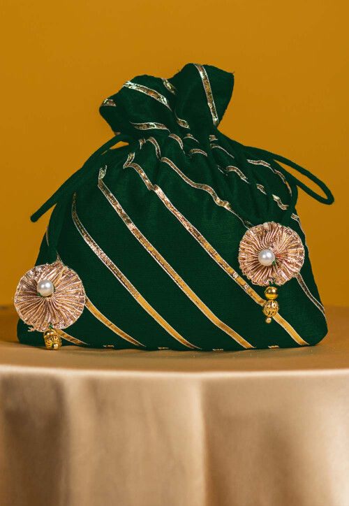 Green potli top