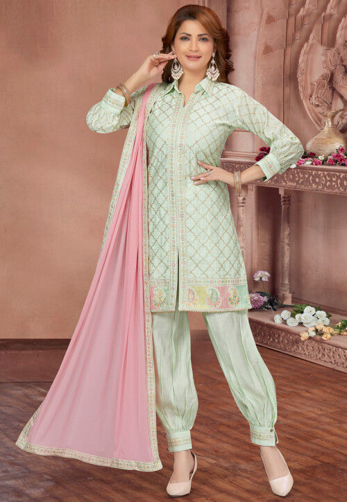 Buy Green Salwar Suits in USA, UK & Canada | Empress Clothing – Tagged  