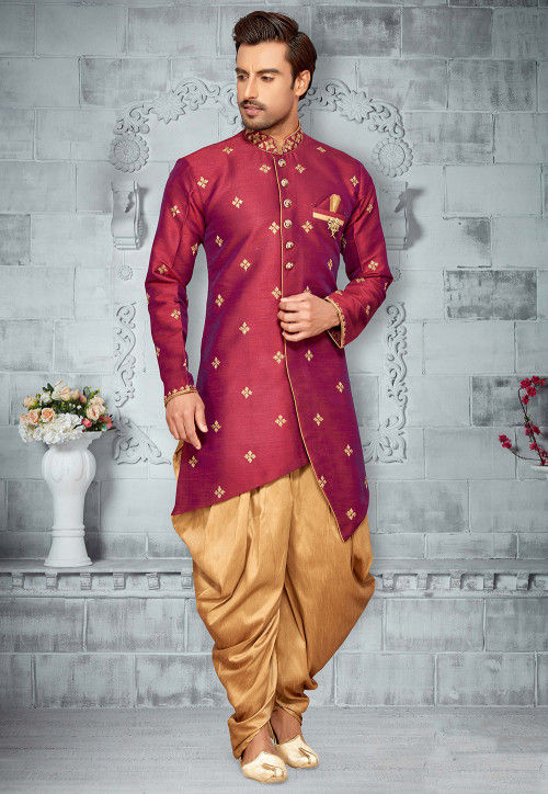 Magenta sherwani online