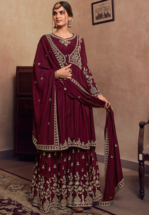 Buy Indian Pakistani ethnic Dress Ready to Wear Salwar Suit for Women  Wedding Party wear Embroidered Koti Style Eid Salwar Kameez Online at  desertcartINDIA