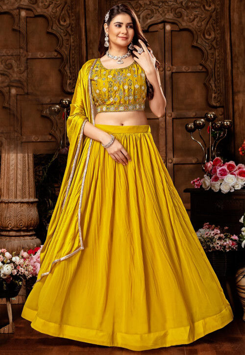 Yellow Party Lehenga - Buy Yellow Party Lehenga Online at Best Prices