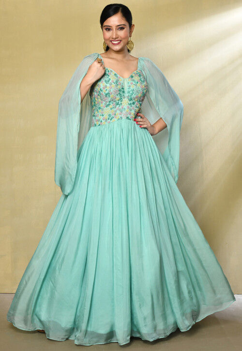 Aurore Gown (Sea Green) – Miss Fits Rentals