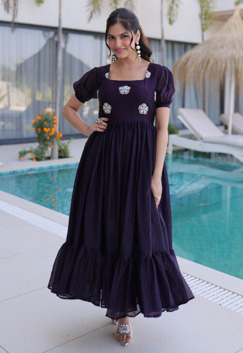 green emerald velvet dress KRISTIN BUTTERCUP EMBROIDERED MAXI DRESS IN PURPLE – AIIZIE