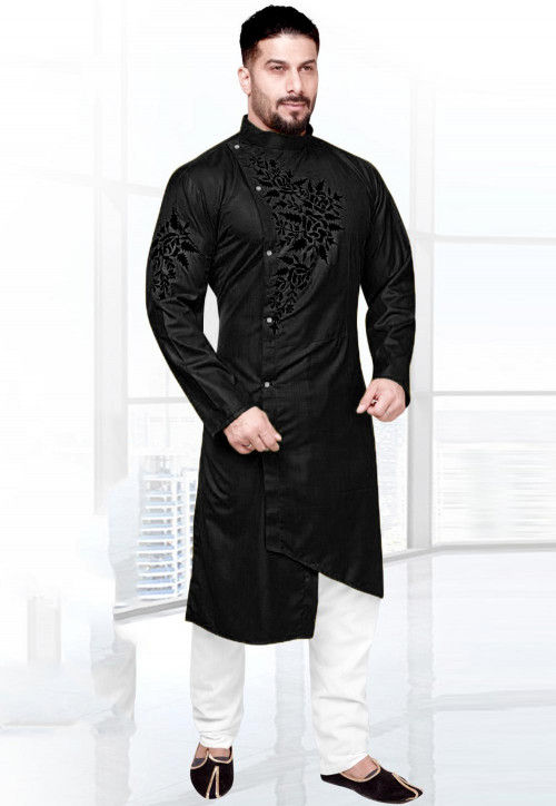 Cotton asymmetric kurta deals