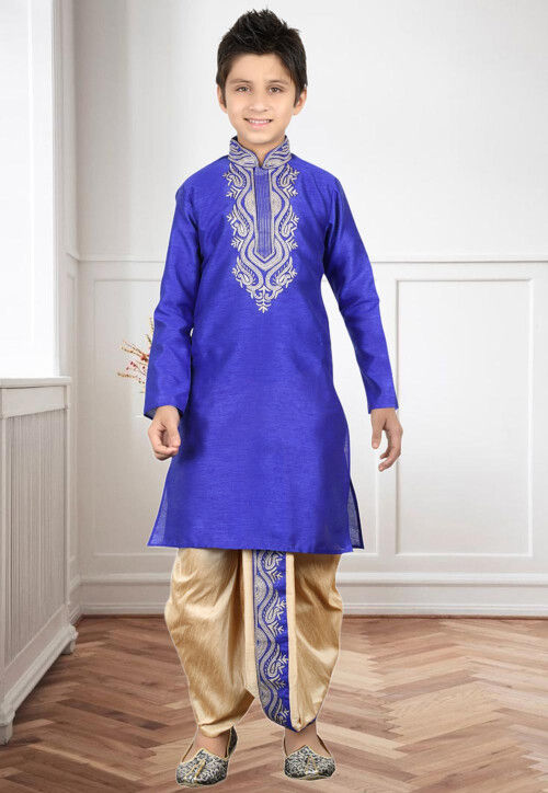 Silk dhoti for kids sale