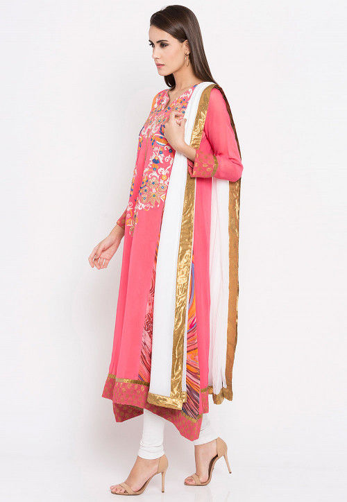 asymmetrical anarkali suit