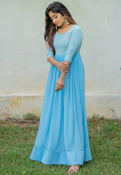 Georgette gowns online shopping new arrivals