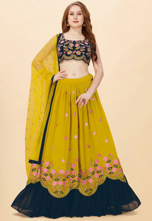 buy double layer lehenga at affordable price | Not Just Trivia - Not Just  Trivia - Medium