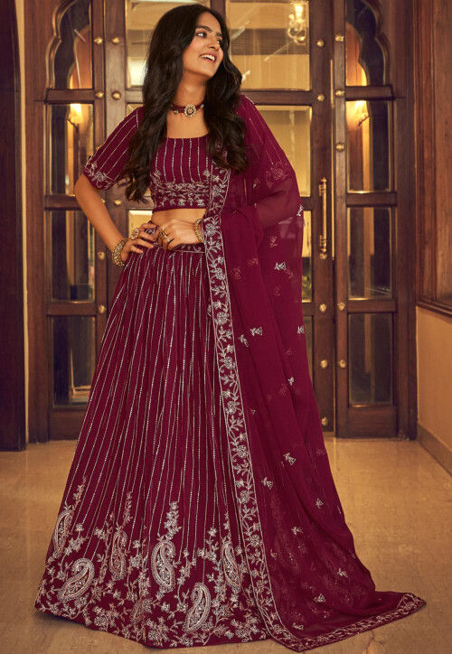 RUTSH CREATION Embroidered Semi Stitched Lehenga Choli - Buy RUTSH CREATION  Embroidered Semi Stitched Lehenga Choli Online at Best Prices in India |  Flipkart.com