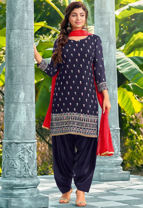 Sensible Printed Punjabi Suit -