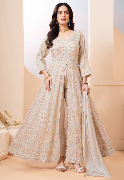 beige anarkali dress Buy Embroidered Georgette Silk Front Open Suit in Online : KRD1510 Paired with a matching Ecom Body Type:Unknown ASU Male Service stripes Colour:ROSE QUARTZ AND BLACK