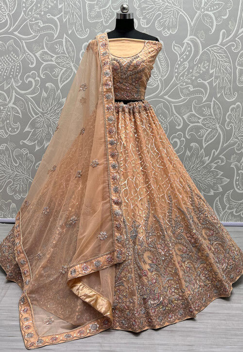 Art Silk Wedding Lehenga and Ghagra Choli: Buy Latest Designs Online | Utsav  Fashion