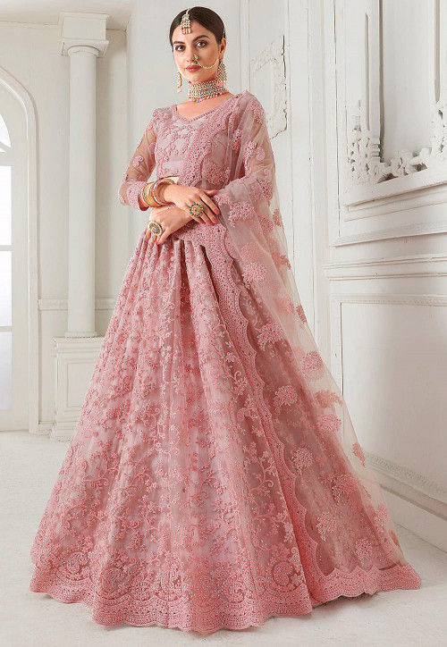 Net lehenga online shopping clearance
