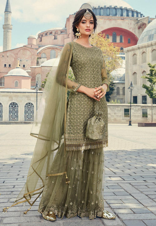 net pakistani suit