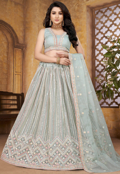 Blue Twinkle Designer Wedding Lehenga Choli - Indian Heavy Anarkali Lehenga  Gowns Sharara Sarees Pakistani Dresses in USA/UK/Canada/UAE - IndiaBoulevard