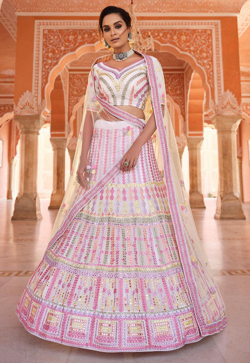 These Light Colored Bridal Lehengas Will Make You Ditch Reds & Pinks! |  Indian bridal dress, Indian bridal lehenga, Bridal lehenga red