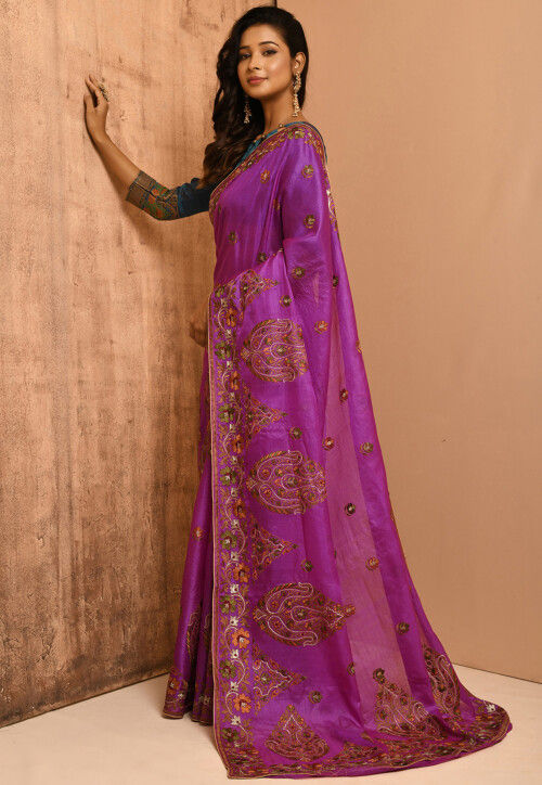 Banarasi Tussar Silk Saree in Pink