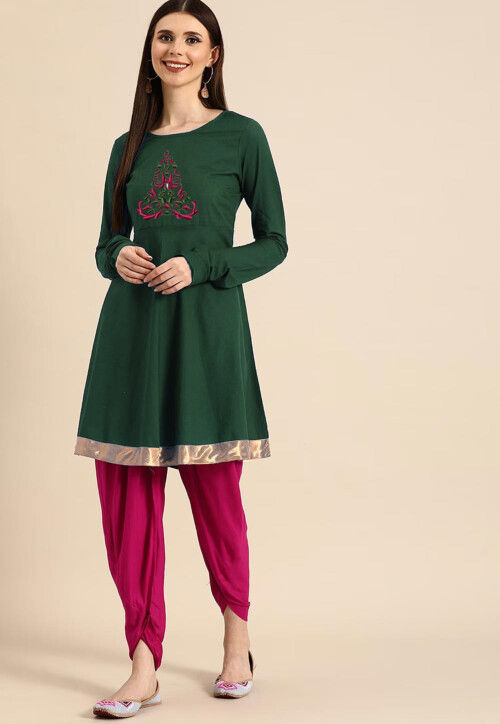 Dark Green Womens Ethnic Sets - Buy Dark Green Womens Ethnic Sets Online at  Best Prices In India | Flipkart.com