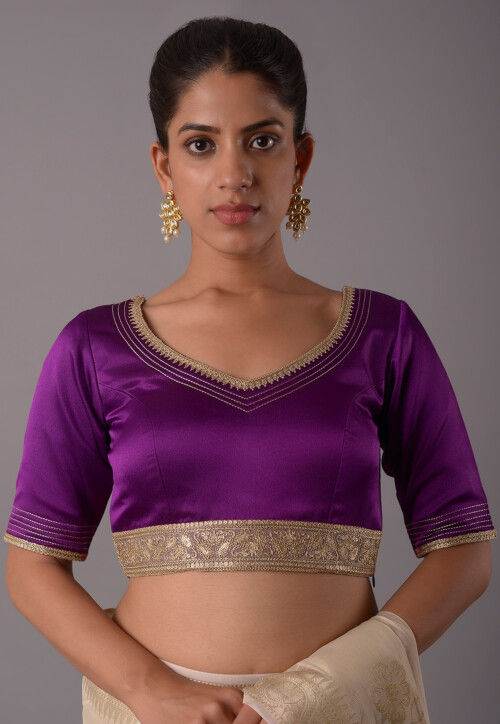 Satin purple blouse shop