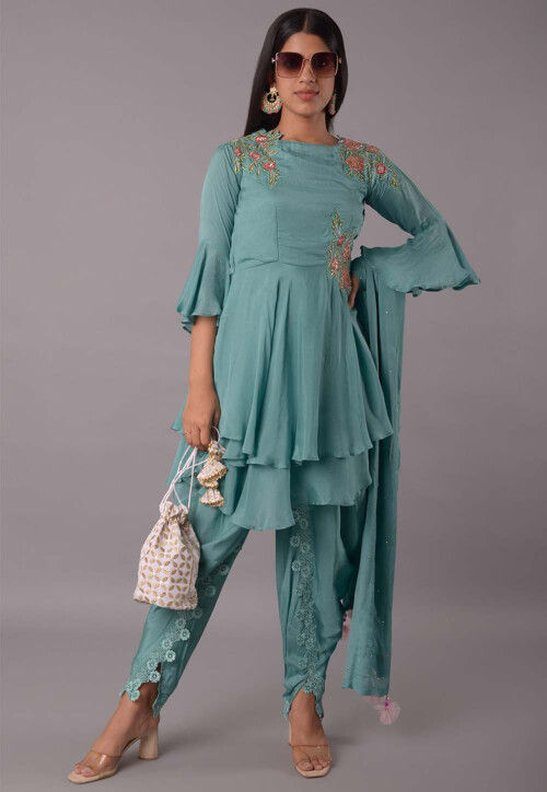 Satin punjabi best sale suits