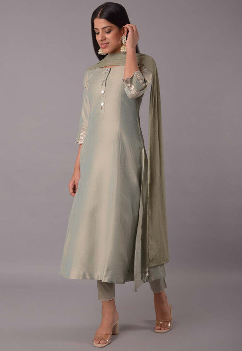 Luxury Embroidered Chiffon Salwar Kameez - Pakistani Dress - C709F |  Fabricoz USA