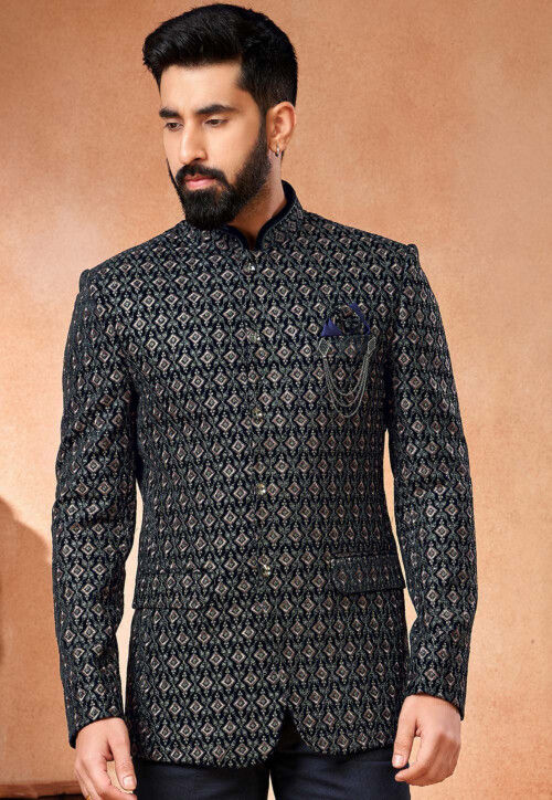 Jodhpuri velvet blazer new arrivals