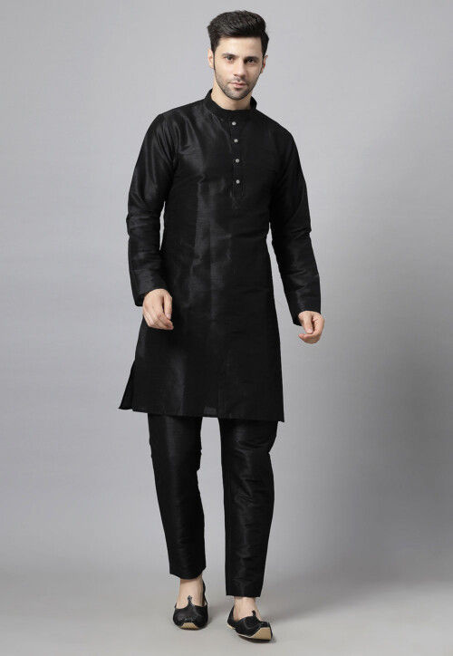 Embroidered Velvet Sherwani in Dark Teal Green and Black