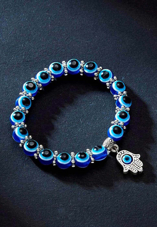 Evil Eye Beaded Adjustable Bracelet