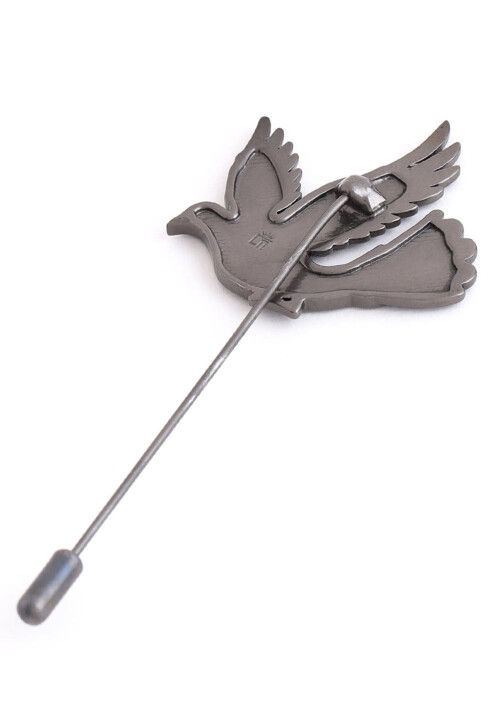 Flying Bird Metallic Lapel Pin