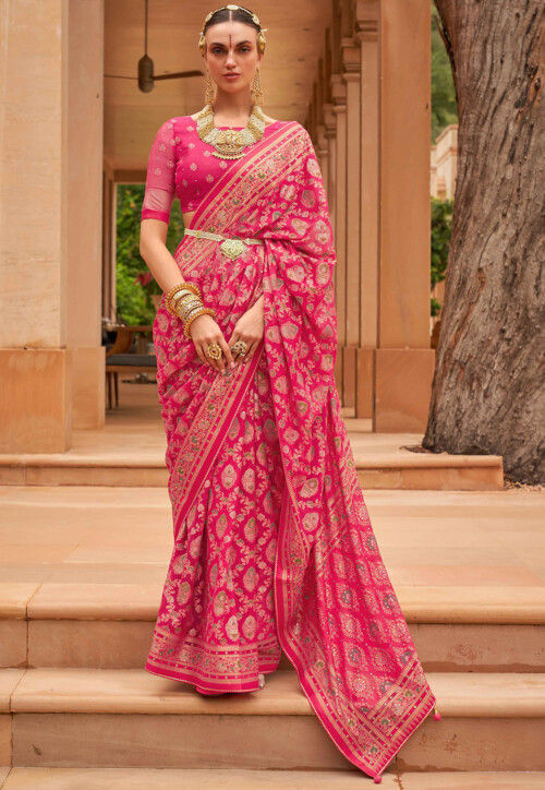 Leeza Store Party Wear Chiffon Brasso Printed Saree with Blouse Piece at Rs  599/piece in Surat