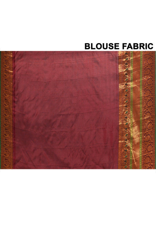 Gadwal Pure Silk Handloom Saree in Blue