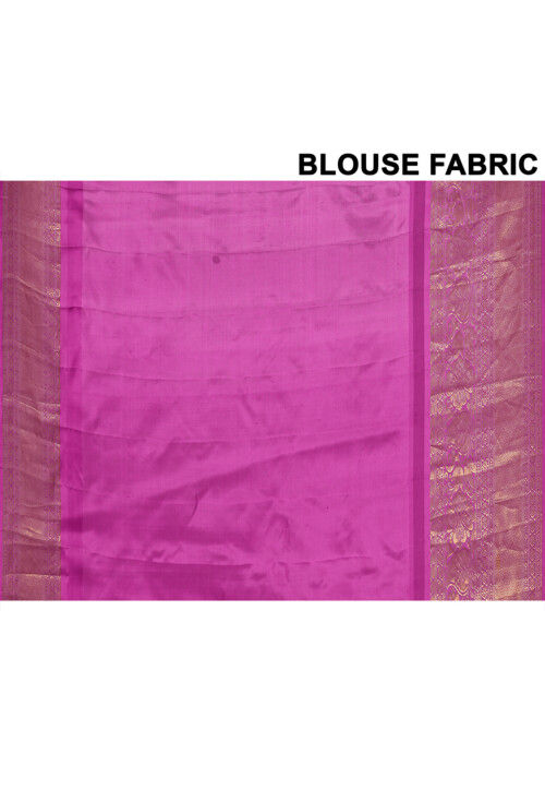 Gadwal Pure Silk Handloom Saree in Teal Blue