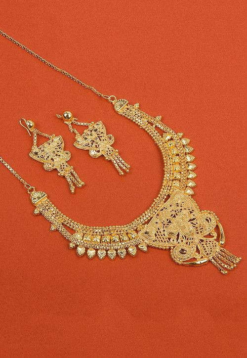 Gold Plated Necklace Set