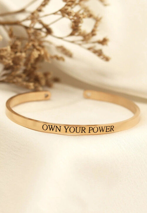 Golden Polished Adjustable Bracelet