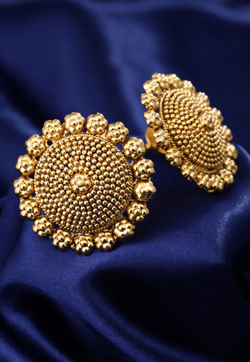 Golden Polished Earrings