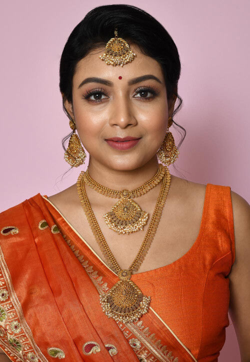 Neck set for silk saree hotsell